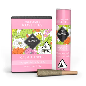Garden society - CALM & FOCUS HASH INFUSED PREROLL