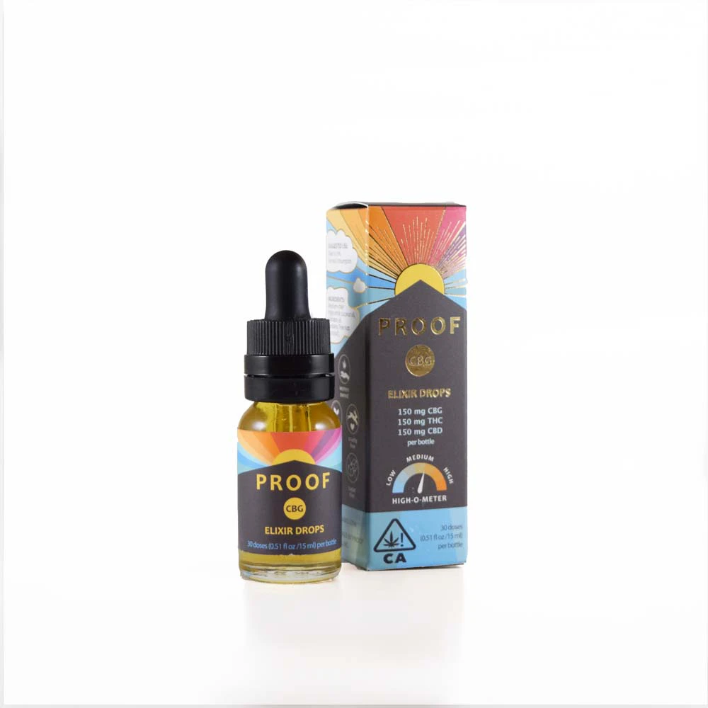 Proof - PROOF CBG ELIXIR DROPS 150 MG 15ML Main Image